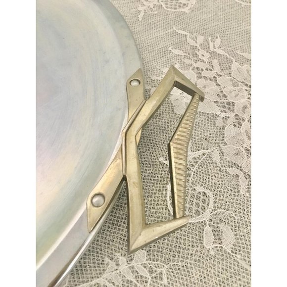 Kromex VTG MCM Charcuterie Board Serving Trays Platters Chrome Round/Oval - Picture 2 of 10